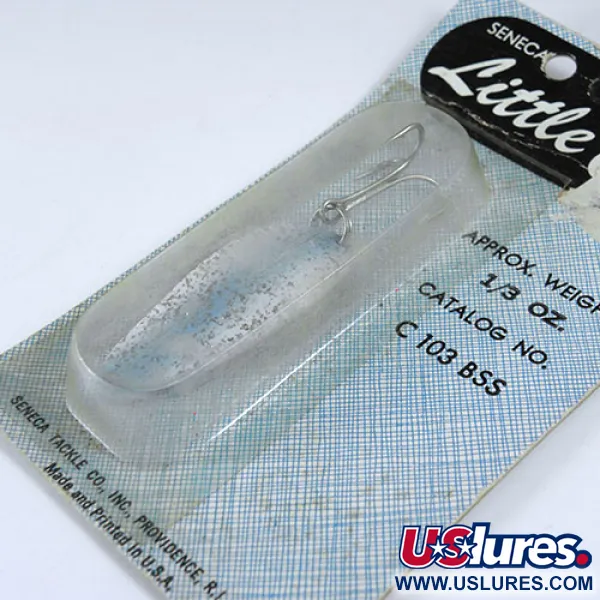 Seneca Little Cleo (Hula Girl), білий/синій, 10 г, блесна коливалка (колебалка) #0800