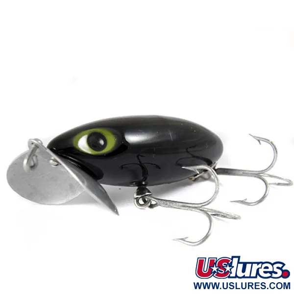  Fred Arbogast Jitterbug, нікель/чорний, 14 г, воблер #0807