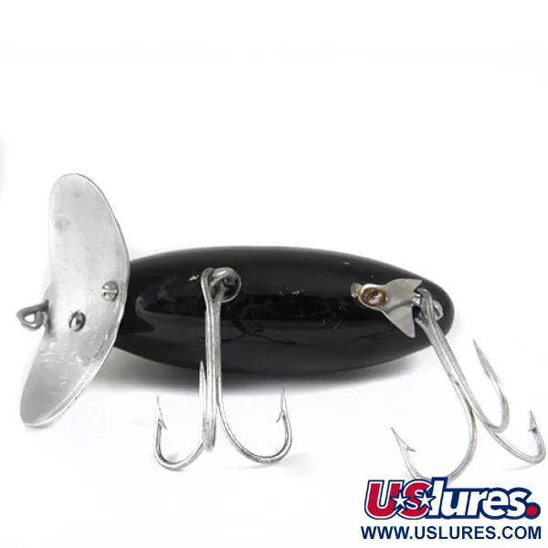  Fred Arbogast Jitterbug, нікель/чорний, 14 г, воблер #0807