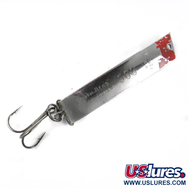 South Bend Super-Duper 509, нікель/червоний, 11 г, блесна коливалка (колебалка) #0819