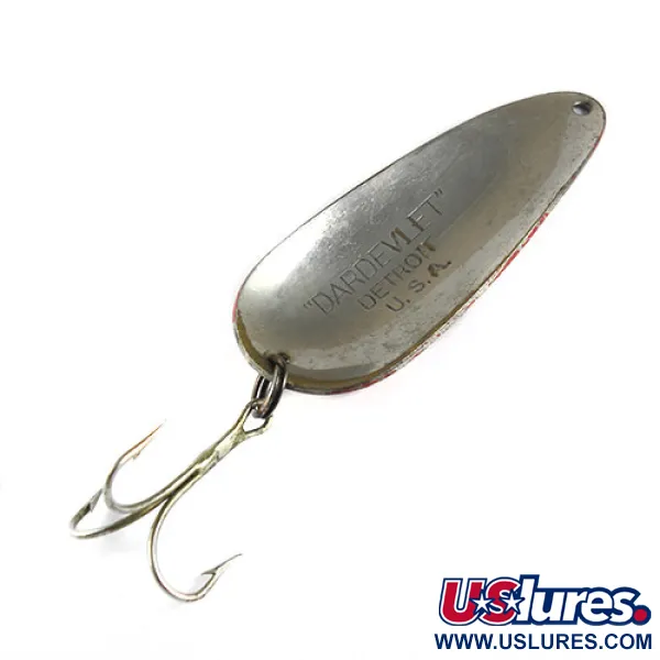 Eppinger Dardevle Darevlet, червоний/білий/нікель, 21 г, блесна коливалка (колебалка) #0824