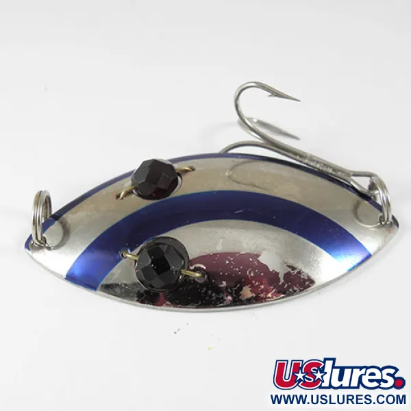 Eppinger Red Eye Wiggler, нікель/синій/червоний очі, 25 г, блесна коливалка (колебалка) #0853