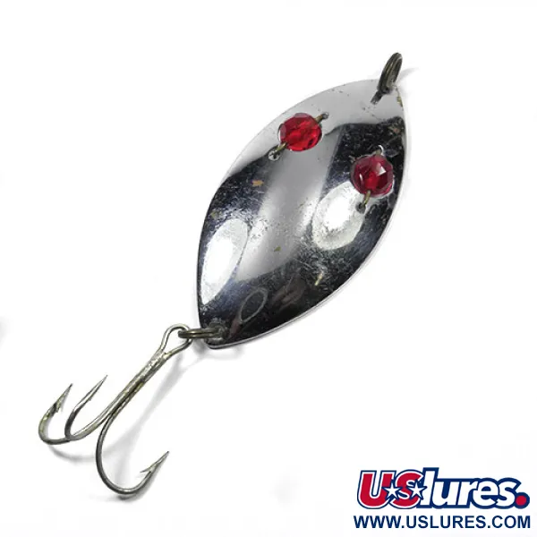 Hofschneider Red Eye Wiggler, нікель/червоні очі, 25 г, блесна коливалка (колебалка) #0863