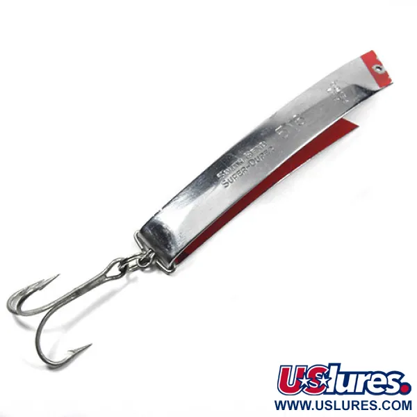 South Bend Super-Duper 516, нікель/червоний, 18 г, блесна коливалка (колебалка) #0864