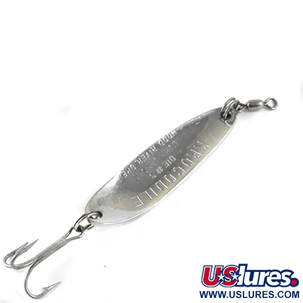 Luhr Jensen Krocodile DIE #3 0871, нікель/червоний, 14 г, блесна коливалка (колебалка) #0871