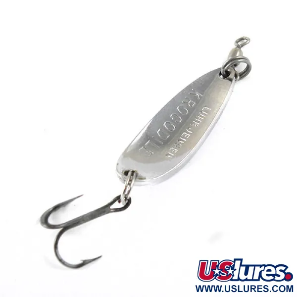 Luhr Jensen Krocodile, нікель/синій, 9 г, блесна коливалка (колебалка) #0872