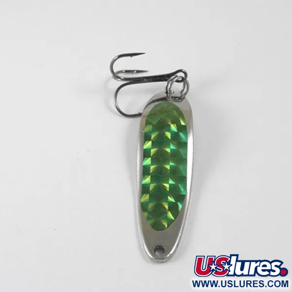 Eppinger Dardevle Cop-E-Cat 7300, нікель/зелений, 10 г, блесна коливалка (колебалка) #0874