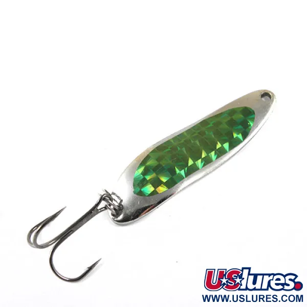 Eppinger Dardevle Cop-E-Cat 7300, нікель/зелений, 10 г, блесна коливалка (колебалка) #0874