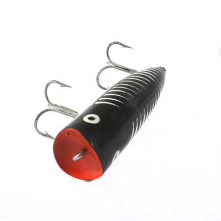 попер Heddon Chugger Spook, чорний/білий/червоний, 14 г, воблер #0875