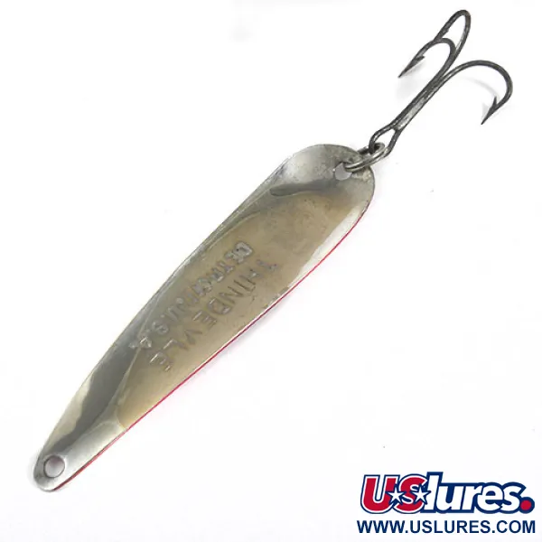 Eppinger Dardevle ThinDevle, червоний/білий/нікель, 11 г, блесна коливалка (колебалка) #0876