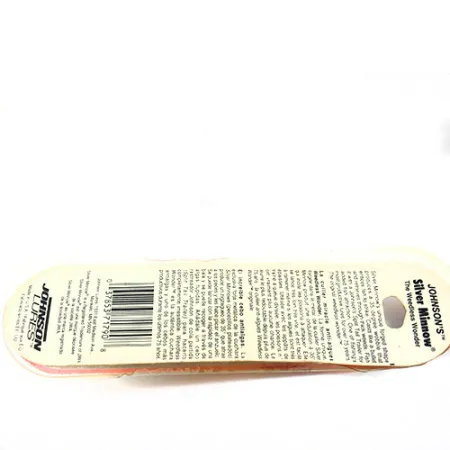 Незачіпляйка Johnson Silver Minnow, Five of diamonds (червоний/жовтий/нікель), 14 г, блесна коливалка (колебалка) #0900