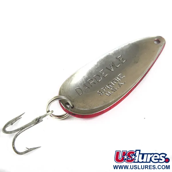 Eppinger Dardevle Spinnie, червоний/білий/нікель, 9 г, блесна коливалка (колебалка) #0909