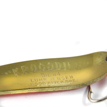 Luhr Jensen Krocodile DIE #4, помаранчевий/латунь, 17 г, блесна коливалка (колебалка) #0914