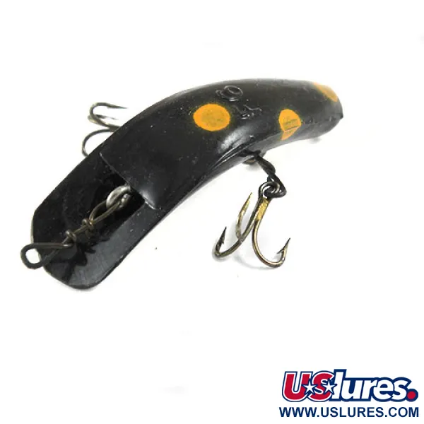 Yakima Bait Worden's Lures Flatfish F6, жовтий/чорний, 3 г, воблер #0930