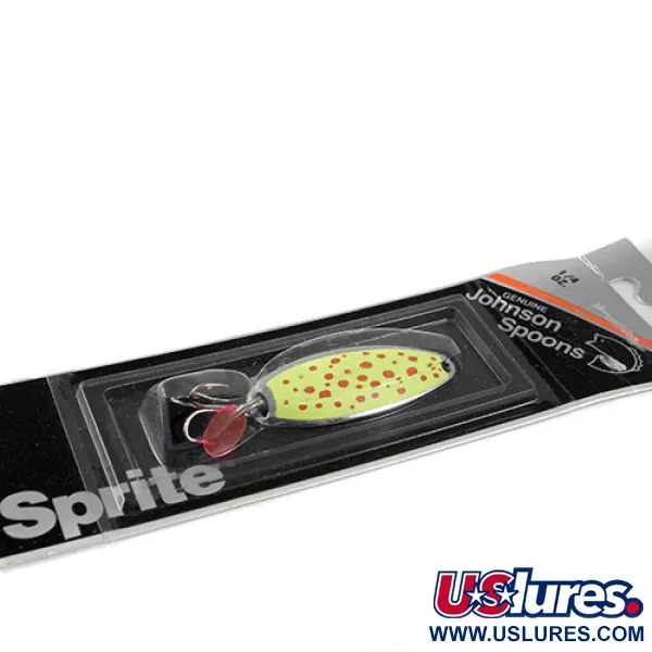  Johnson Sprite, нікель/жовтий, 7 г, блесна коливалка (колебалка) #0958