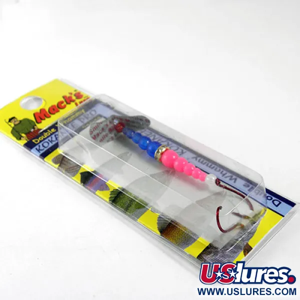 Kokanee tackle Mack's Lure Double Whammy, блакитний/рожевий, 2 г, блешня оберталка (вертушка) #0960