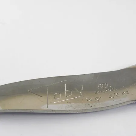 Abu Garcia Abu Toby, нікель/синій, 18 г, блесна коливалка (колебалка) #0961