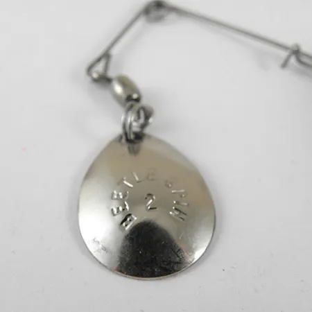 Johnson Beetle Spin, нікель/чорний, 9 г, блешня оберталка (вертушка) #0980