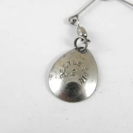 Johnson Beetle Spin, нікель/чорний, 3,5 г, блешня оберталка (вертушка) #0981