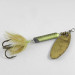 Yakima Bait Worden’s Original Rooster Tail, сірий/жовтий/латунь, 8 г, блешня оберталка (вертушка) #0983