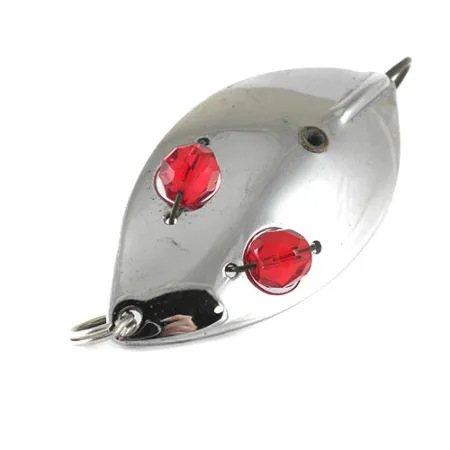 Hofschneider Незачіпляйка Red Eye Wiggler, нікель/червоний, 25 г, блесна коливалка (колебалка) #1002