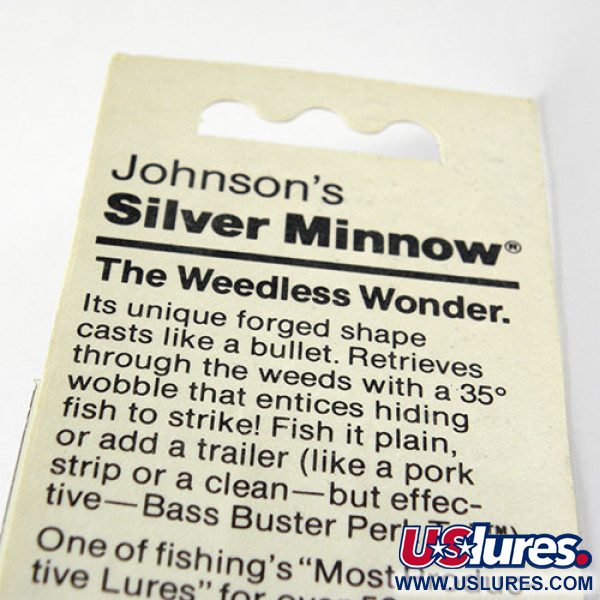  Незачіпляйка Johnson Silver Minnow, золото, 5 г, блесна коливалка (колебалка) #1017