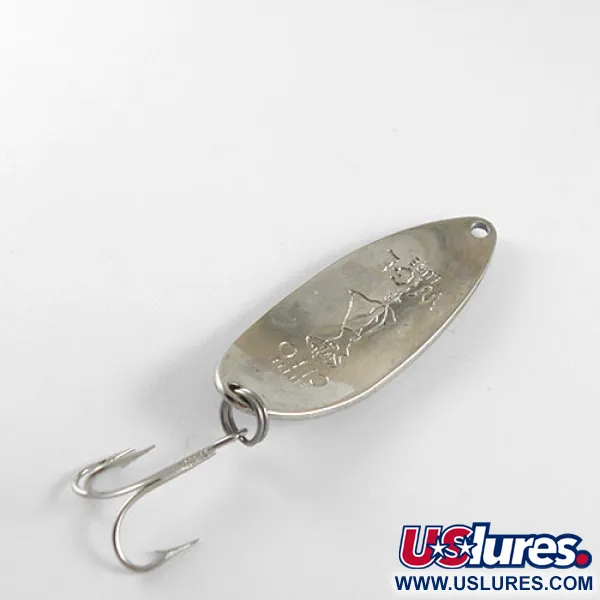Seneca Little Cleo (Hula Girl), нікель/синій, 14 г, блесна коливалка (колебалка) #1044