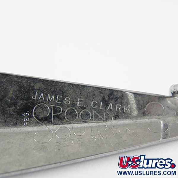 James E. Clark  Clark Spoon, нікель, 15 г, блесна коливалка (колебалка) #1051