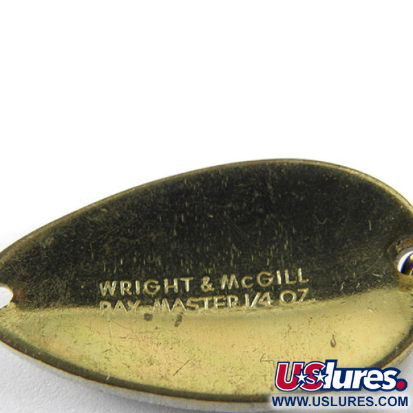  Wright & McGill Pay-Master, білий/чорний/латунь, 7 г, блесна коливалка (колебалка) #1053