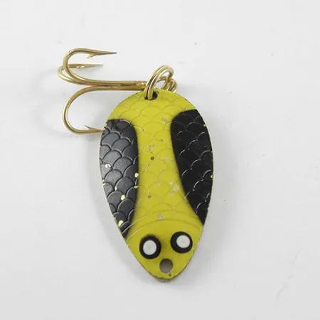 Wright & McGill Pay-Master, жовтий/чорний/латунь, 7 г, блесна коливалка (колебалка) #1054