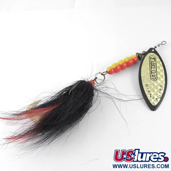  Mepps Giant Killer, чорний/голограма, 30 г, блешня оберталка (вертушка) #1088