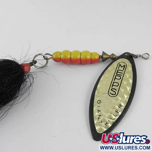  Mepps Giant Killer, чорний/голограма, 30 г, блешня оберталка (вертушка) #1088