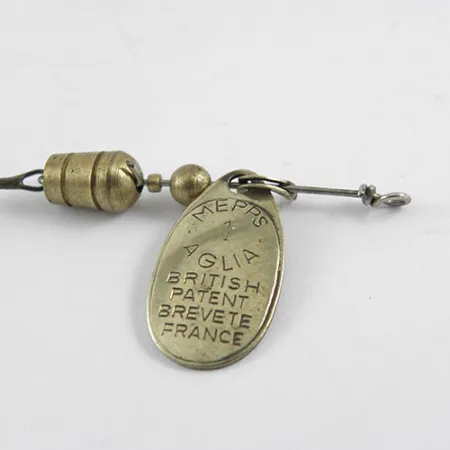 Mepps Aglia 1 1102, латунь, 3,5 г, блешня оберталка (вертушка) #1102