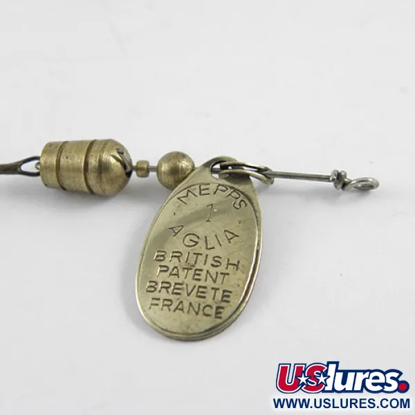  Mepps Aglia 1 1102, латунь, 3,5 г, блешня оберталка (вертушка) #1102