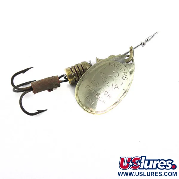  Mepps Aglia 2, латунь, 4,5 г, блешня оберталка (вертушка) #1103