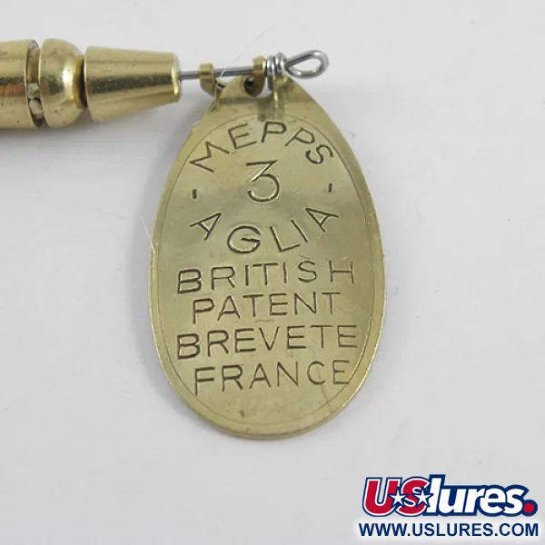  Mepps Aglia 3, латунь, 7 г, блешня оберталка (вертушка) #1104