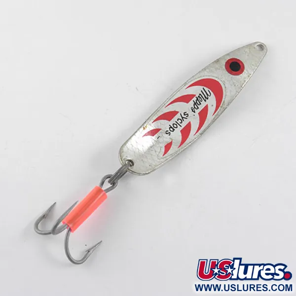  Mepps Syclops 2, нікель/червоний, 17 г, блесна коливалка (колебалка) #1108