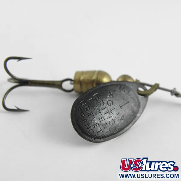  Mepps Aglia 1, чорний, 3,5 г, блешня оберталка (вертушка) #1117