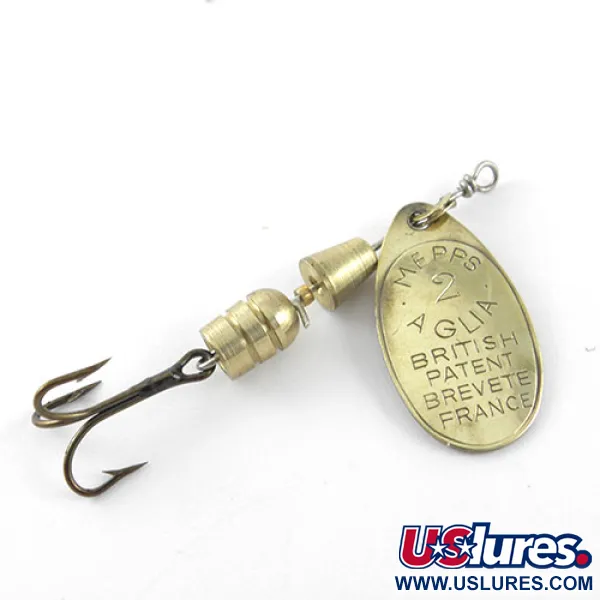  Mepps Aglia 2, латунь, 4,5 г, блешня оберталка (вертушка) #1128