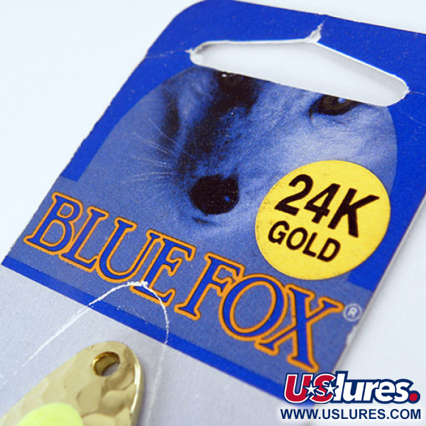  Blue Fox Pixee, жовтий/покриття 24 каратним золотом, 7 г, блесна коливалка (колебалка) #1134