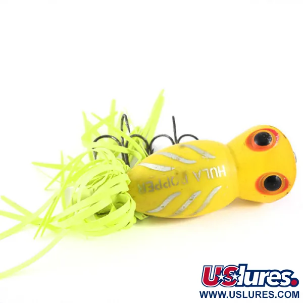  Fred Arbogast Hula Popper, жовтий/червоний, 16 г, воблер #1140