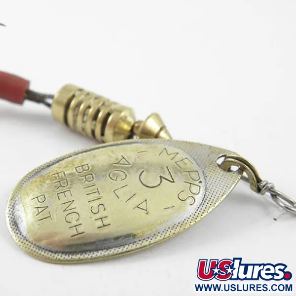  Mepps Aglia 3, латунь, 7 г, блешня оберталка (вертушка) #1153