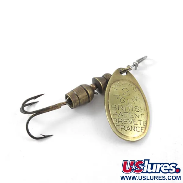  Mepps Aglia 2, латунь, 4,5 г, блешня оберталка (вертушка) #1154