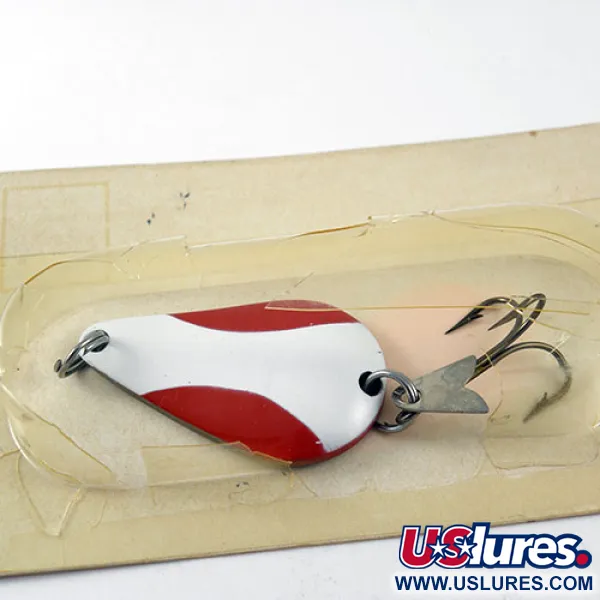 Acme K.O. Wobbler, червоний/білий/нікель, 14 г, блесна коливалка (колебалка) #1160