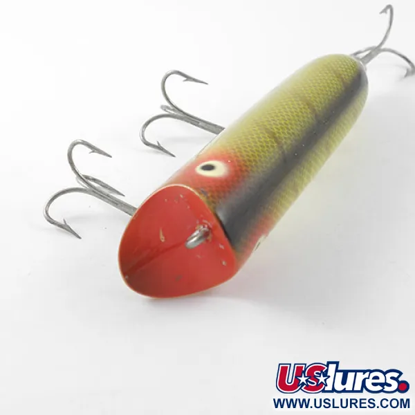  попер Heddon Lucky 13, жовтий/червоний/зелений, 19 г, воблер #1184