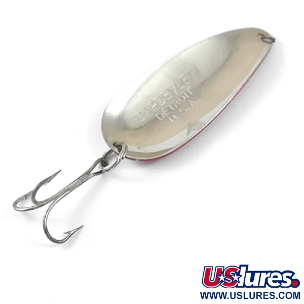 Eppinger Dardevle Dardevlet, червоний/білий/нікель, 21 г, блесна коливалка (колебалка) #1252