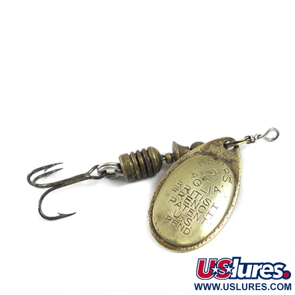  Mepps Aglia 2, латунь, 4,5 г, блешня оберталка (вертушка) #1255