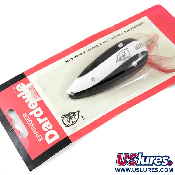 Eppinger Dardevle Dardevlet Feathered (незачіпляйка), чорний/білий/нікель, 21 г, блесна коливалка (колебалка) #1270