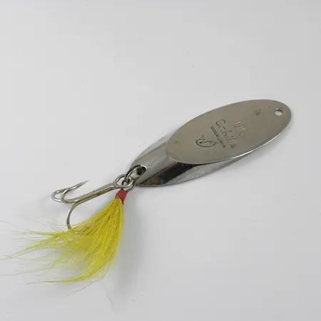 Weber Mr Champ, нікель/жовтий хвіст, 35 г, блесна коливалка (колебалка) #1278