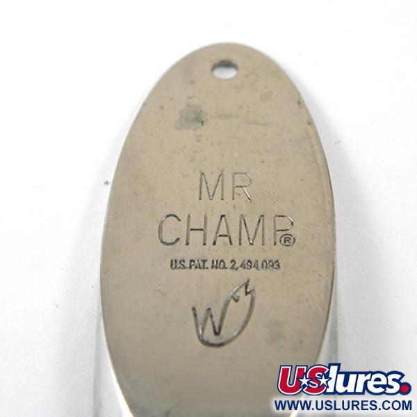 Weber Mr Champ, нікель/жовтий хвіст, 35 г, блесна коливалка (колебалка) #1278